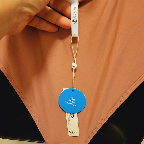 Mauve Ruffled Cupshe Swimsuit - Picture 4 of 4